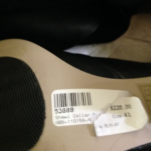 Bootie ALL BLACK Shawl collar Size EU 41 US 10 - Picture 2 of 4